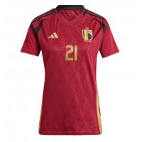 Belgien Timothy Castagne #21 Heimtrikot Frauen EM 2024 Kurzarm